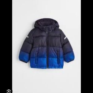 H&M Kids Dark Blue water repellent Puffer Jacket